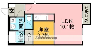 Scottsdale(スコッツデール)【3階】の間取り