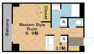 アンベリールM【302号室】の間取り