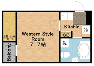 インフィニティ今池【1階】の間取り