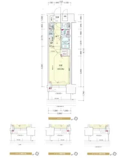 プレサンスジェネ千種内山Ⅱ【0704号室】の間取り