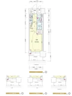 プレサンスジェネ千種内山Ⅱ【6階】の間取り