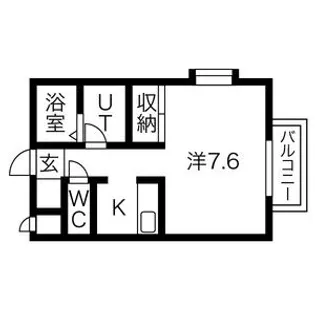 ラ・フォーレ萩原【108号室】の間取り