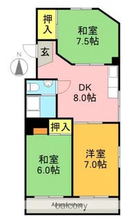霞ヶ丘ビル【3階】の間取り
