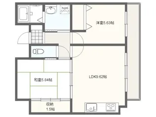 シティ・ライフ グランヴィーネ星ヶ丘 A棟【512号室号室】の間取り
