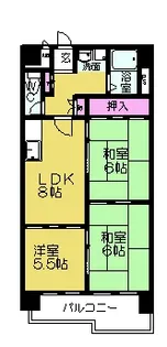 矢野マンション【202号室】の間取り