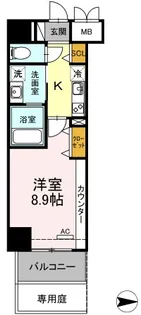 ロイヤルスクエア徳川【2階】の間取り