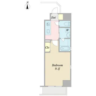 ルミノス千種【9階】の間取り