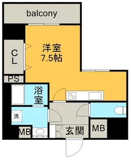 アビタシオン今池マルシェ【7階】の間取り