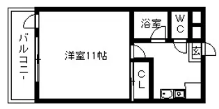 ドミールCHOSEI【2階】の間取り