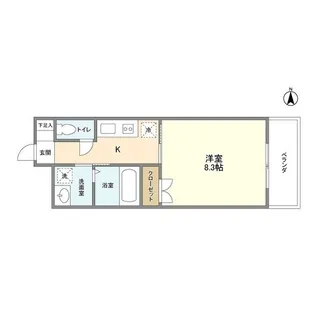エルメディオ千種【0806号室】の間取り