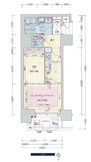 プレサンス広小路通 葵【0608号室】の間取り