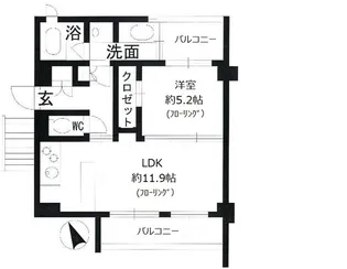 パークホームズ覚王山west【1階】の間取り