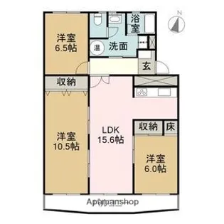 池下住宅【3階】の間取り