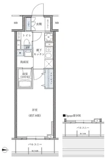 パークアクシス新栄【9階】の間取り