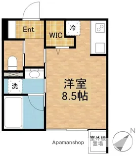 ミリアーデ覚王山【1階】の間取り