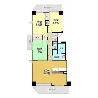 ウェルフォート幸川【901号室】の間取り