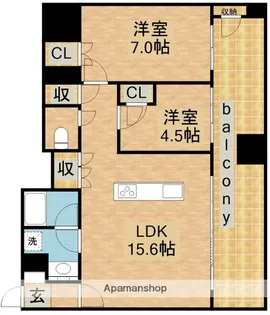 ラア・ケア覚王山【14階】の間取り