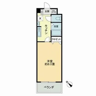 ベレーサ本山【0214号室】の間取り