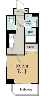 アクアエテルナ泉【2階】の間取り