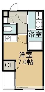 ハーモニーテラス城木町【2階】の間取り