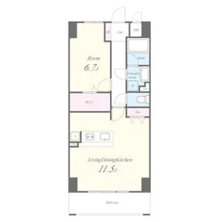 ブリス【6階】の間取り