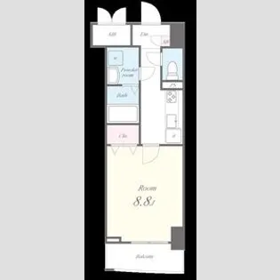 アーデルドルフ【6階】の間取り