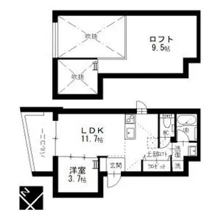 Casa Scatola Motoyama【3階】の間取り