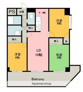 カーサ本山【4階】の間取り