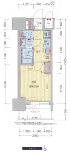 プレサンス新栄ユリシス【0708号室】の間取り