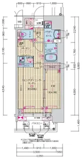 プレサンス今池駅前フェルディノ【0809号室】の間取り