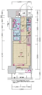 プレサンス今池駅前フェルディノ【0606号室】の間取り