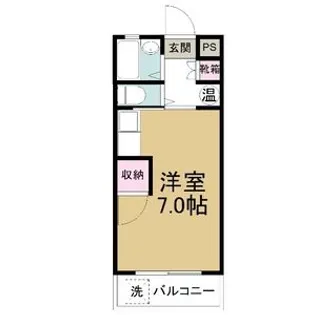 ナビオ杁中【3B号室】の間取り