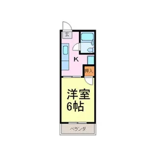 ジョニーズクラブ四ツ谷【2H号室】の間取り