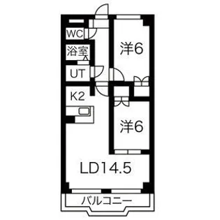 パラディーソ白壁【4階】の間取り