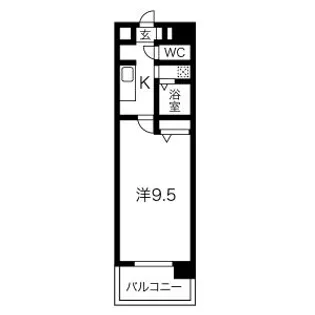 ラッフルズ東山【4階】の間取り
