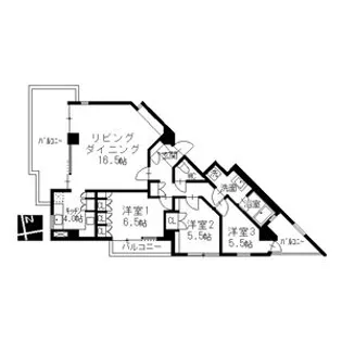 Ns21やごと【B305号室】の間取り