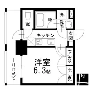 メイプルコート本山【6階】の間取り