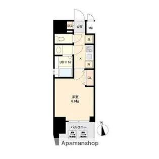 シーズンフラッツ千種【12階】の間取り