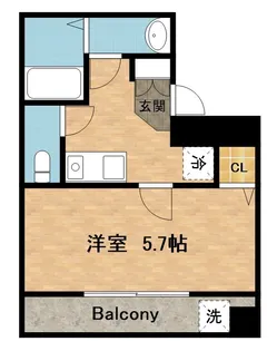 チャミー東山【4階】の間取り