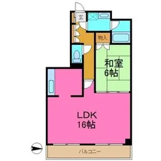 マイルストーン泉【5B号室】の間取り