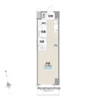 フォルティス今池【8階】の間取り