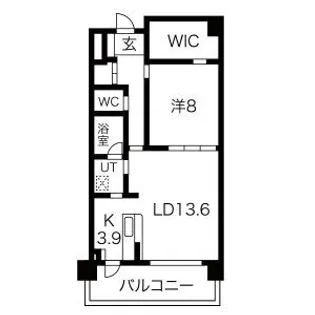 ソレイユ徳川【9階】の間取り