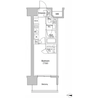 ザ・パークハビオ新栄【4階】の間取り