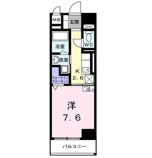 ホワイトメゾン新栄【2階】の間取り