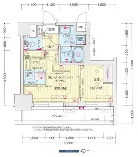 プレサンス吹上駅前エテルノ【0207号室】の間取り