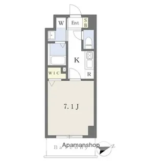 プレイズシード車道アベニュー【9階】の間取り