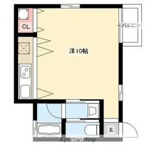 愛知県名古屋市昭和区川名本町6丁目【アパート】の間取り
