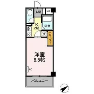サン・ラモン本山【2階】の間取り