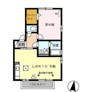 レクニルド【1階】の間取り