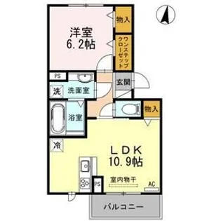 エスポワール【302号室】の間取り